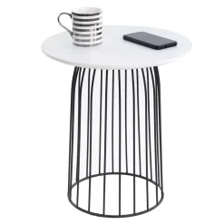 Couchtisch SALAMANCA Rund In Weiß