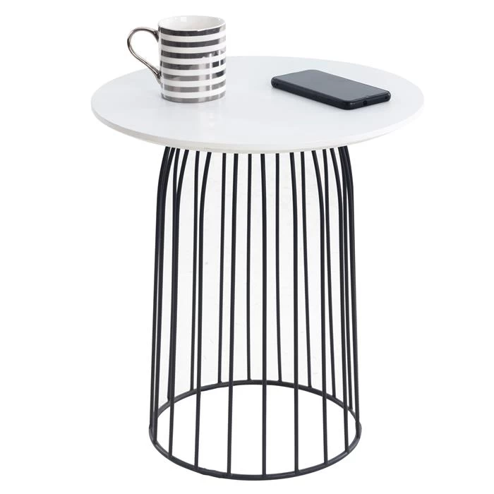 Couchtisch SALAMANCA Rund In Weiß 1 Couchtisch SALAMANCA Rund In Weiß