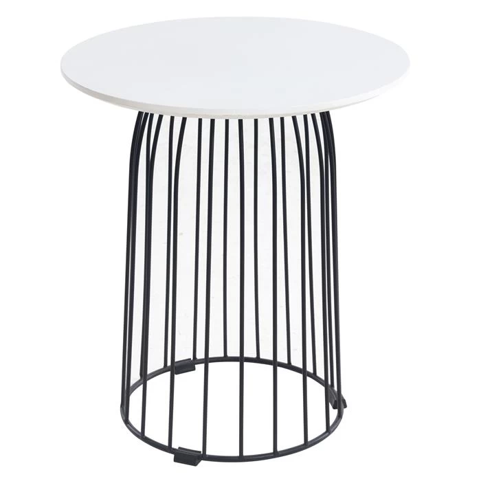 Couchtisch SALAMANCA Rund In Weiß 2 Couchtisch SALAMANCA Rund In Weiß – Bild 2