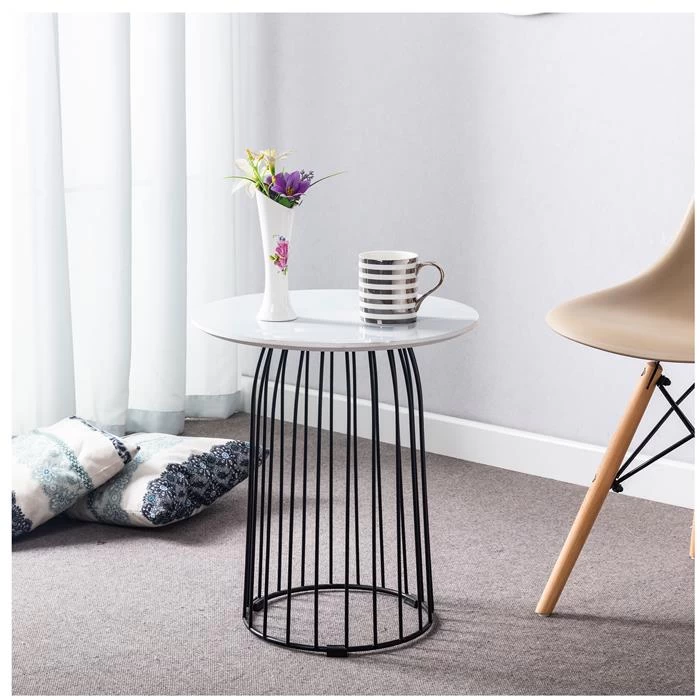 Couchtisch SALAMANCA Rund In Weiß 3 Couchtisch SALAMANCA Rund In Weiß – Bild 3