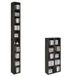 CD / DVD Regal CHART Mit 10 Fächern In Beton Dunkel