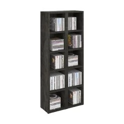 CD / DVD Regal CHART Mit 10 Fächern In Beton Dunkel -Berühmt Möbel 95230 2