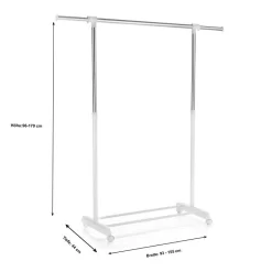 Rollgarderobe SALA In Weiß, Verstellbar 7 Rollgarderobe SALA In Weiß, Verstellbar -Berühmt Möbel 95298 3