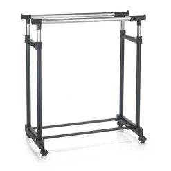 Garderobenwagen CASA In Schwarz, 2 Kleiderstangen -Berühmt Möbel 95301 2