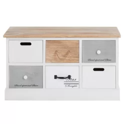 Sitzbank SALVA In Weiß, 6 Schubkästen 8 Sitzbank SALVA In Weiß, 6 Schubkästen -Berühmt Möbel 95367 1