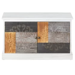 Schuhbank CARA Aus Holz Mit 2 Fächern -Berühmt Möbel 95406 1