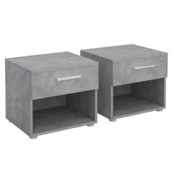 Nachttisch MARY Im 2er Set In Betonoptik -Berühmt Möbel 95426 2