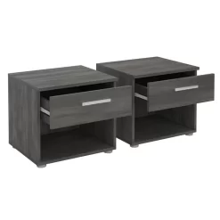 Nachttisch MARY Im 2er Set In Esche Grau