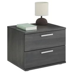 Nachttisch MAXIMA In Esche Grau Mit 2 Schubladen