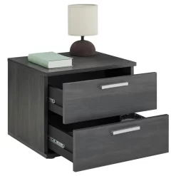 Nachttisch MAXIMA In Esche Grau Mit 2 Schubladen -Berühmt Möbel 95432 2 N