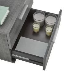 Nachttisch MAXIMA In Esche Grau Mit 2 Schubladen -Berühmt Möbel 95432 4 N