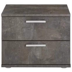 Nachttisch MAXIMA In Beton Dunkel Mit 2 Schubladen 8 Nachttisch MAXIMA In Beton Dunkel Mit 2 Schubladen -Berühmt Möbel 95435 1 N