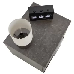 Nachttisch MAXIMA In Beton Dunkel Mit 2 Schubladen 10 Nachttisch MAXIMA In Beton Dunkel Mit 2 Schubladen -Berühmt Möbel 95435 3 N