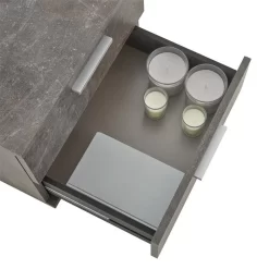 Nachttisch MAXIMA In Beton Dunkel Mit 2 Schubladen 11 Nachttisch MAXIMA In Beton Dunkel Mit 2 Schubladen -Berühmt Möbel 95435 4 N