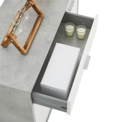 Schuhschrank DEUSTO In Betonoptik/weiß -Berühmt Möbel 95438 7 N