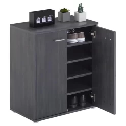 Schuhschrank LENNIS 2 Türen In Esche Grau -Berühmt Möbel 95449 2