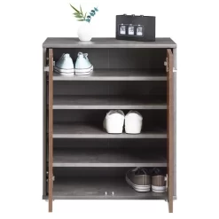 Schuhschrank LENNIS 2 Türen In Old Style/Beton Dunkel -Berühmt Möbel 95470 3