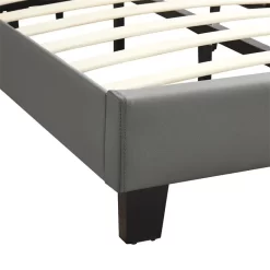 Polsterbett DESTINO 90x200 Cm, Kunstleder Grau -Berühmt Möbel 95544 3